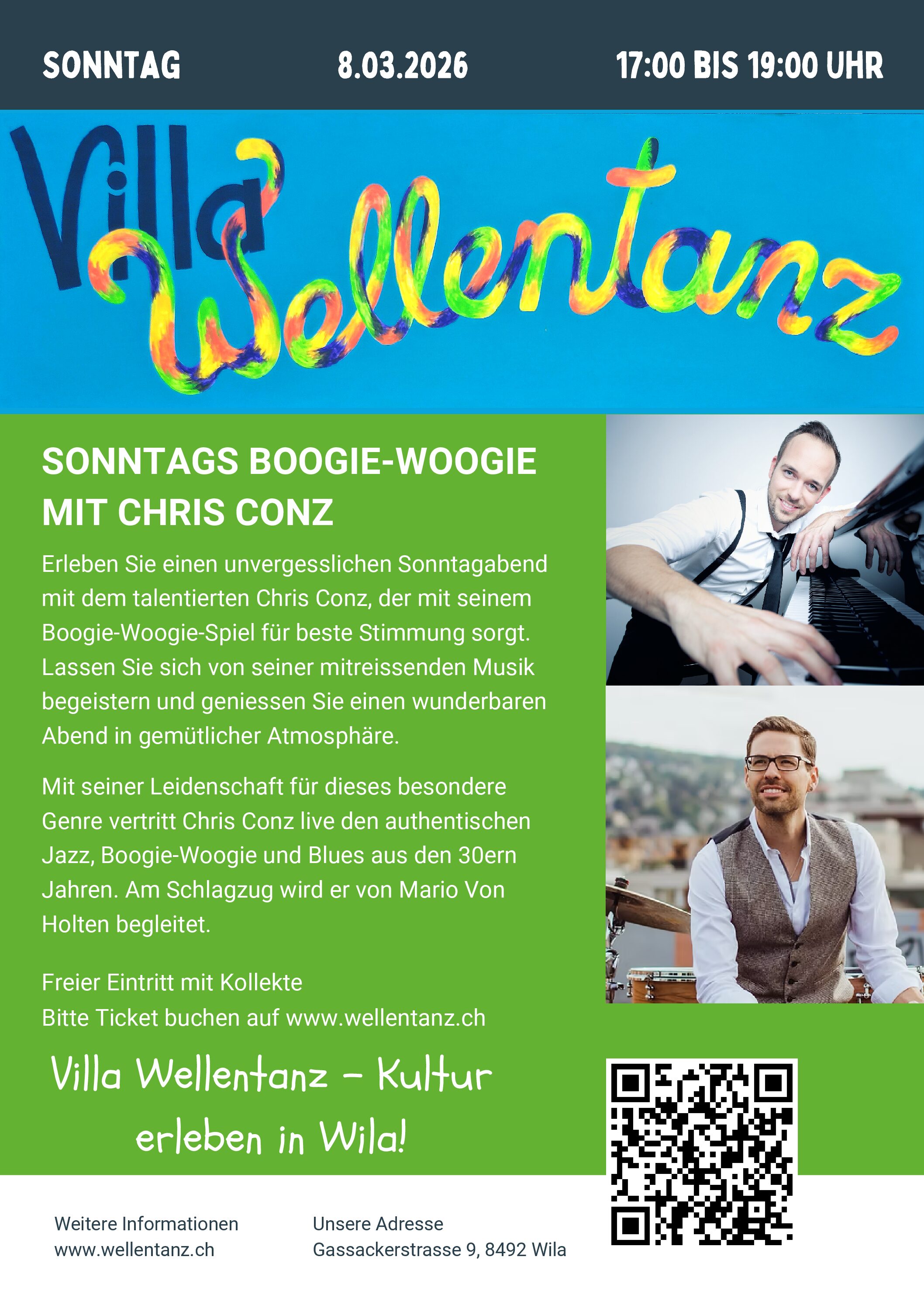 Sonntags Boogie-Woogie mit Chris Conz und Mario Von Holten