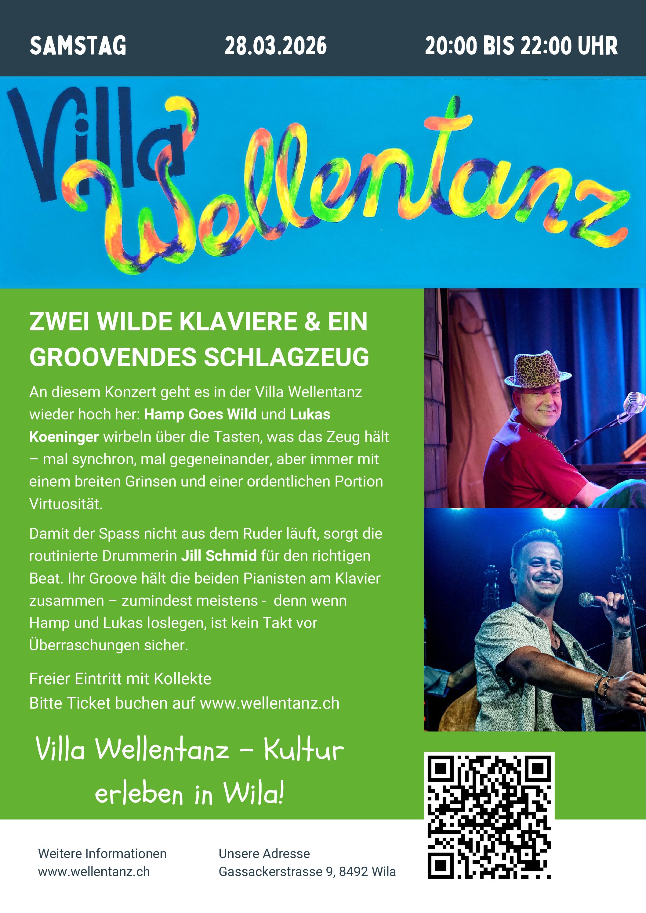 Zwei wilde Klaviere & ein groovendes Schlagzeug