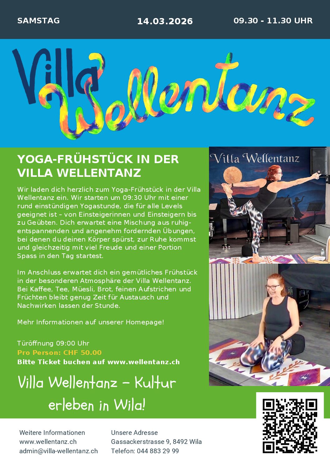 Yoga-Frühstück in der Villa Wellentanz