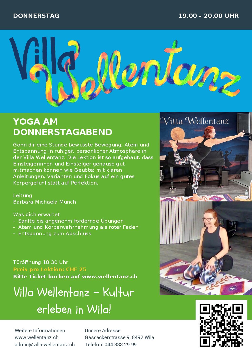Yoga am Donnerstagabend