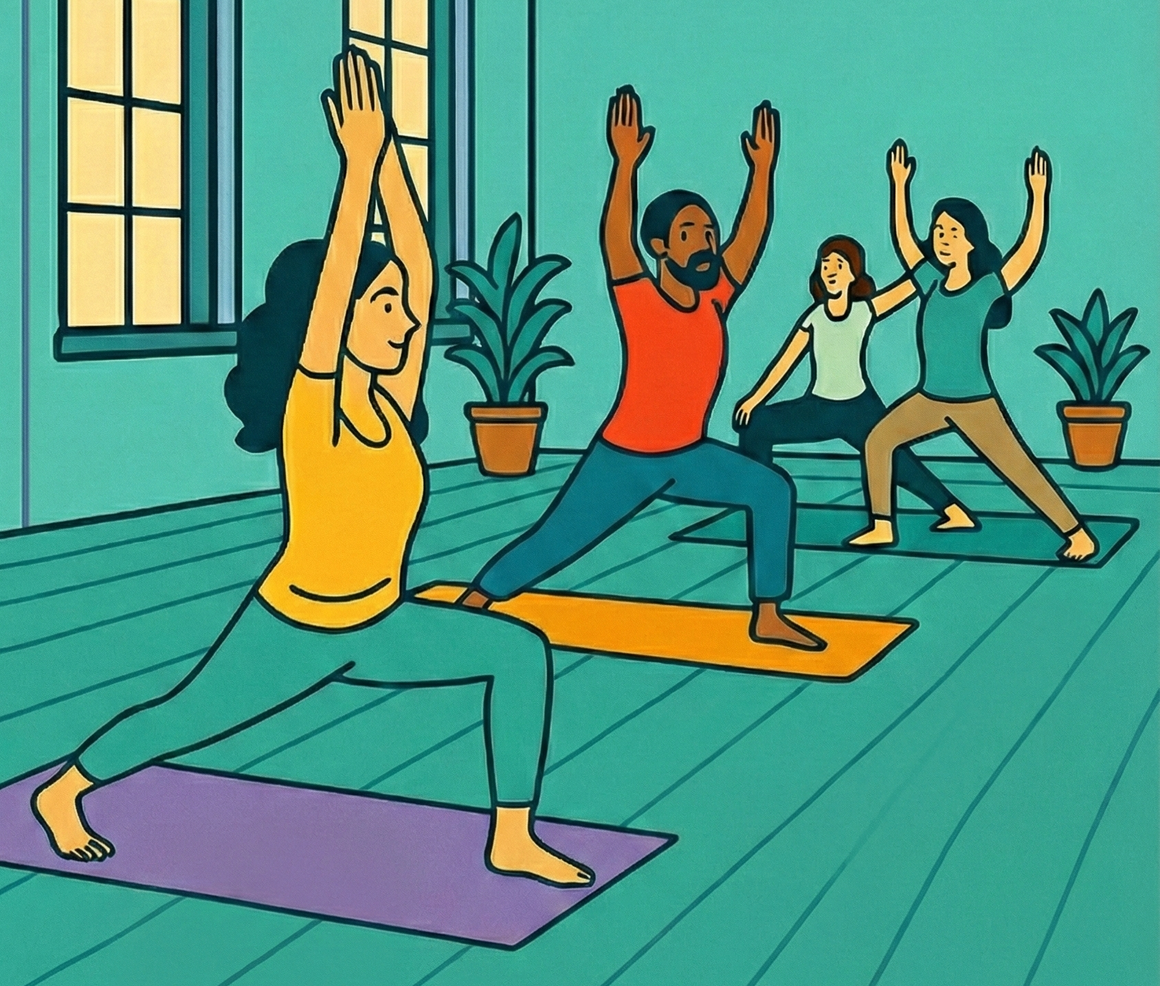 Yoga am Donnerstagabend