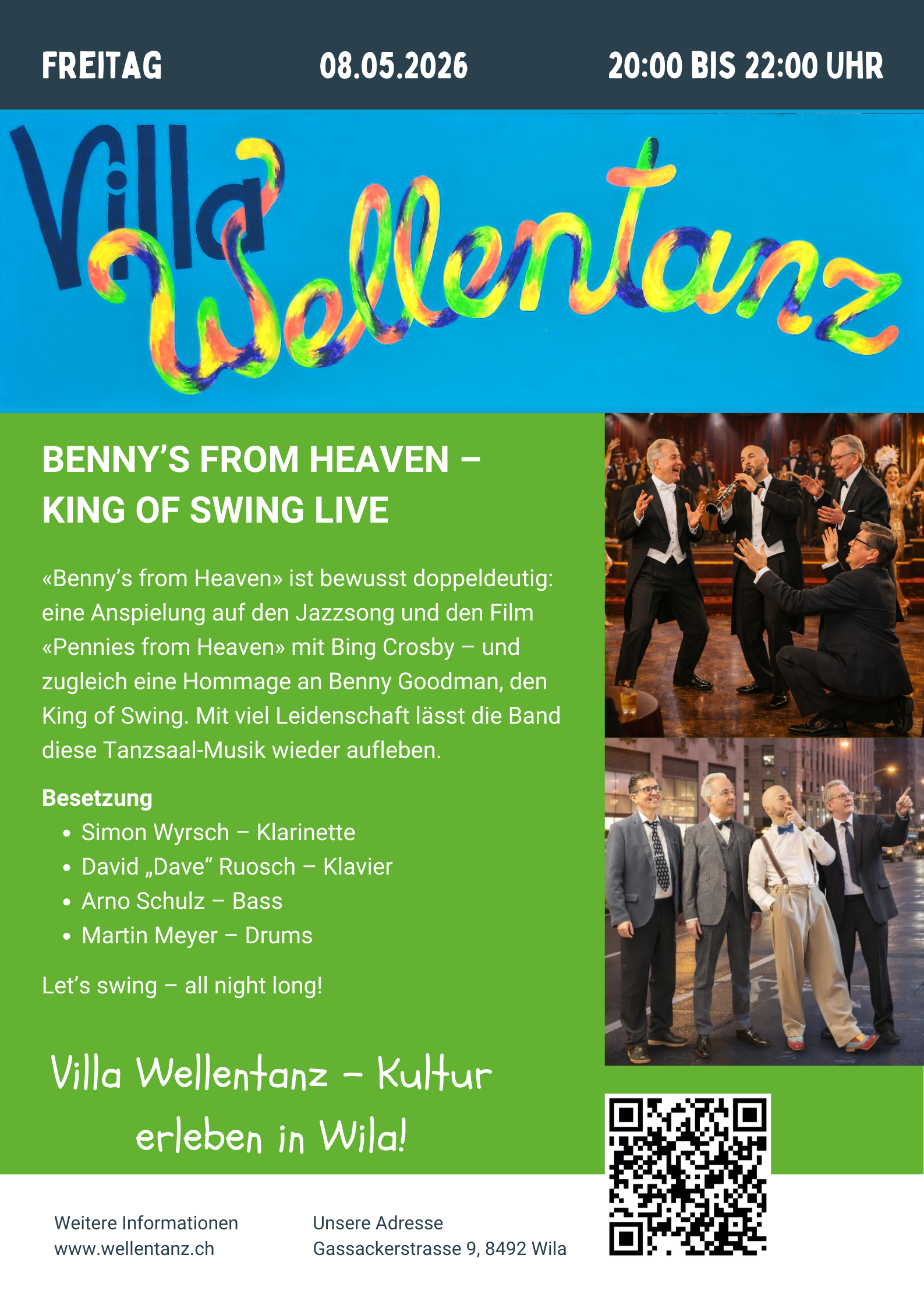 BENNY’S FROM HEAVEN - Jazz und Swing der Extraklasse