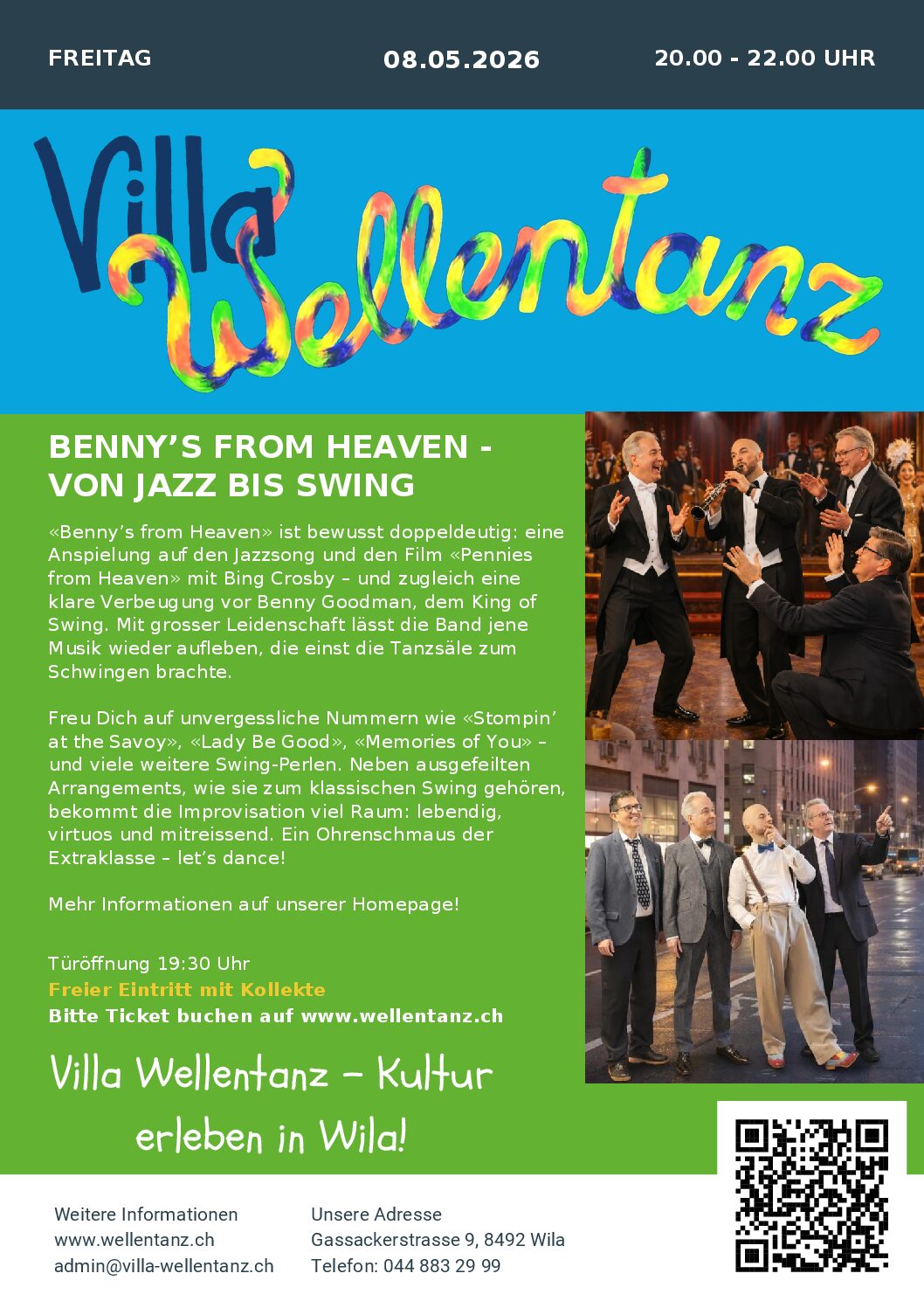 BENNY’S FROM HEAVEN - Jazz und Swing der Extraklasse